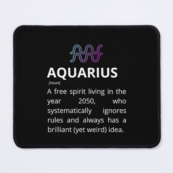 Item preview, Aquarius Definition - Funny Zodiac Dictionary Gift designed and sold by Freddie's Design Studio.