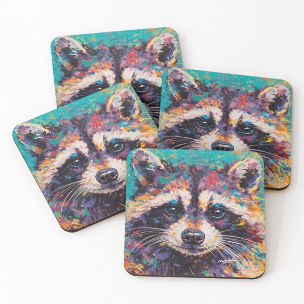 Item preview, Retrato de mapache designed and sold by ArtMailsonCello.