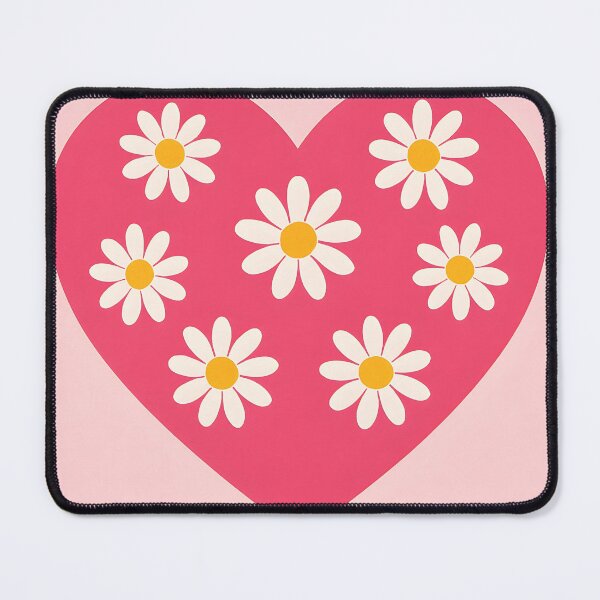 Item preview, Daisies in pink heart designed and sold by EmeraldeaArt.