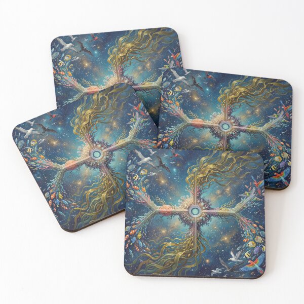 Item preview, Extend | Sacred Circuits Glyph #6 – Surreal Cosmic Ocean Art designed and sold by FreqEncodedArt.