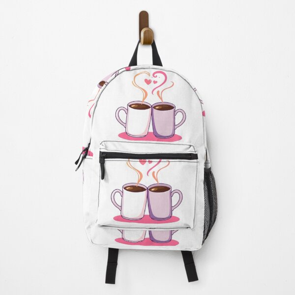 Item preview, Coffee Love Hearts Steam Cute Couple Illustration designed and sold by rainbowgremlin.