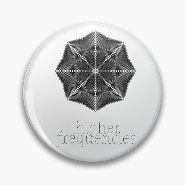 Item preview, HIGHER FREQUENCIES, High Vibe Heart Centered Energy Conscious Print designed and sold by Cosmic Collective Print.