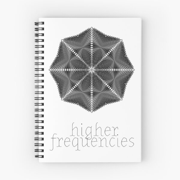 Item preview, HIGHER FREQUENCIES, High Vibe Heart Centered Energy Conscious Print designed and sold by Cosmic Collective Print.