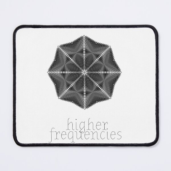 Item preview, HIGHER FREQUENCIES, High Vibe Heart Centered Energy Conscious Print designed and sold by Cosmic Collective Print.