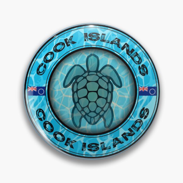 Item preview, Cook Islands sea turtle vintage designed and sold by studioss76.