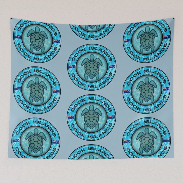 Item preview, Cook Islands sea turtle vintage designed and sold by studioss76.