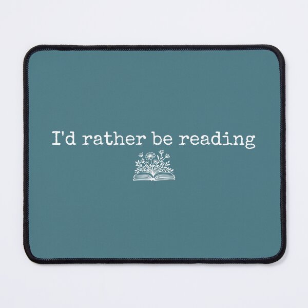 Item preview, I'd rather be reading designed and sold by DemureArtsy.