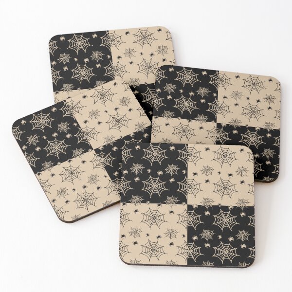 Item preview, Black and cream interchange web pattern designed and sold by serenebookworm.