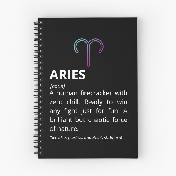 Item preview, Aries Definition - Funny Zodiac Dictionary Gift designed and sold by Freddie's Design Studio.