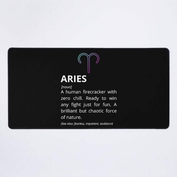 Item preview, Aries Definition - Funny Zodiac Dictionary Gift designed and sold by Freddie's Design Studio.
