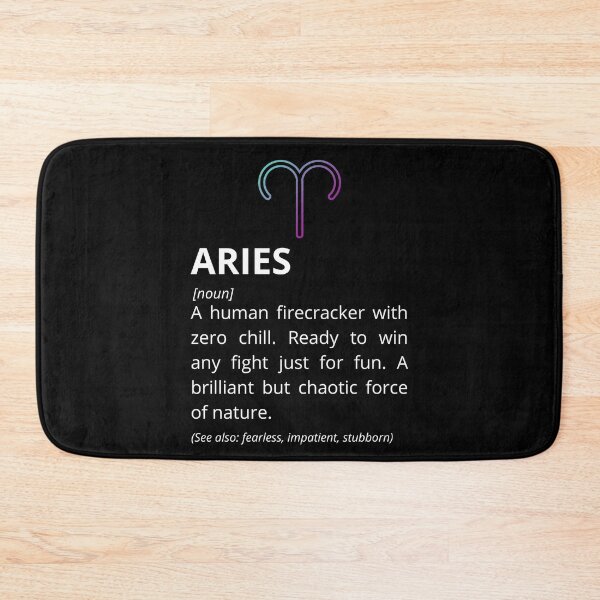Item preview, Aries Definition - Funny Zodiac Dictionary Gift designed and sold by Freddie's Design Studio.