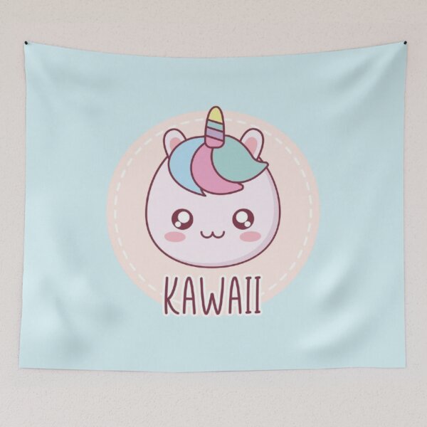 Item preview, **Title:** Kawaii Unicorn Cute Pastel Cartoon Design designed and sold by CleanInkStudio.