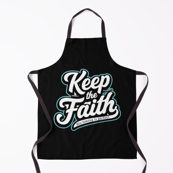 Item preview, Keep the Faith His Timing Is Perfect – Christian Trust God Inspirational Design designed and sold by Verse & Vibes.