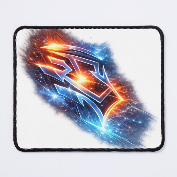 Item preview, Metallic Warrior Shield in Orange and Blue. designed and sold by HubiUrbanStudio.