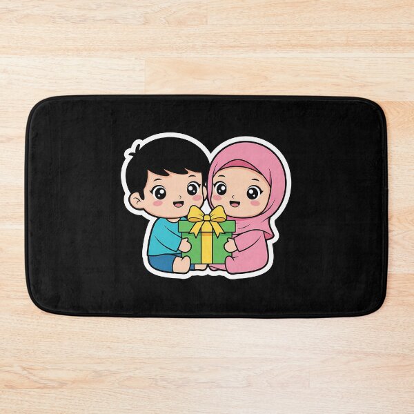 Item preview, Eid Mubarak Gift - Cute Kawaii Kids Celebration Sticker designed and sold by ImpactVibe.