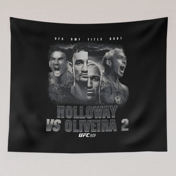 Item preview, UFC 326 Holloway Vs. Oliveira 2 Match Up Portraits designed and sold by JeyVel.