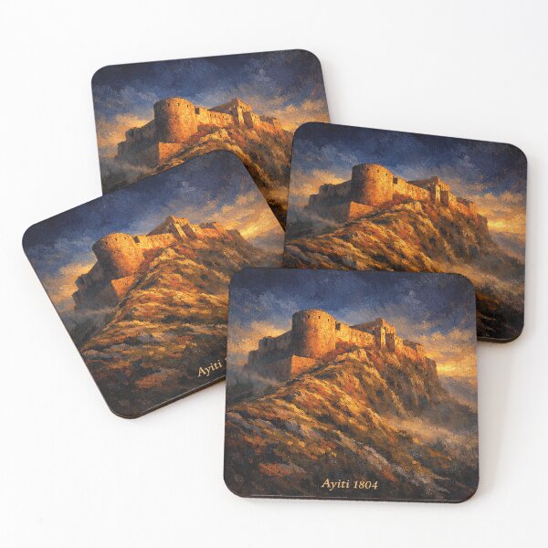 Item preview, Ayiti 1804 Citadelle Sunset Painting designed and sold by BrickByDream.