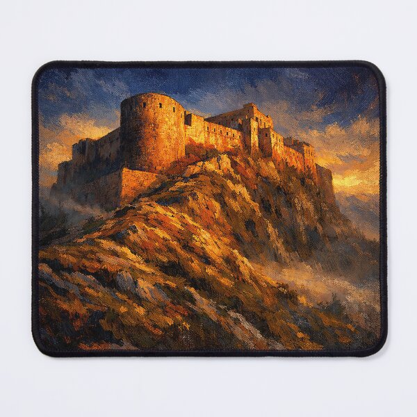 Item preview, Ayiti 1804 Citadelle Sunset Painting designed and sold by BrickByDream.