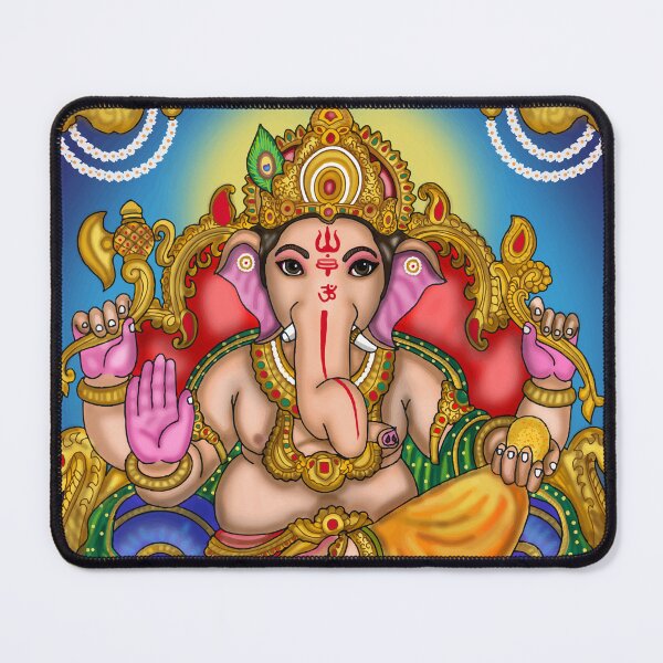 Item preview, Lord Ganesha Art – Divine Elephant God Spiritual Illustration designed and sold by Harshit_Digital_Arts.