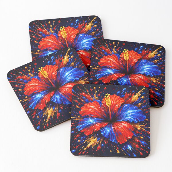 Item preview, Haitian Sensation Hibiscus Color Burst designed and sold by BrickByDream.