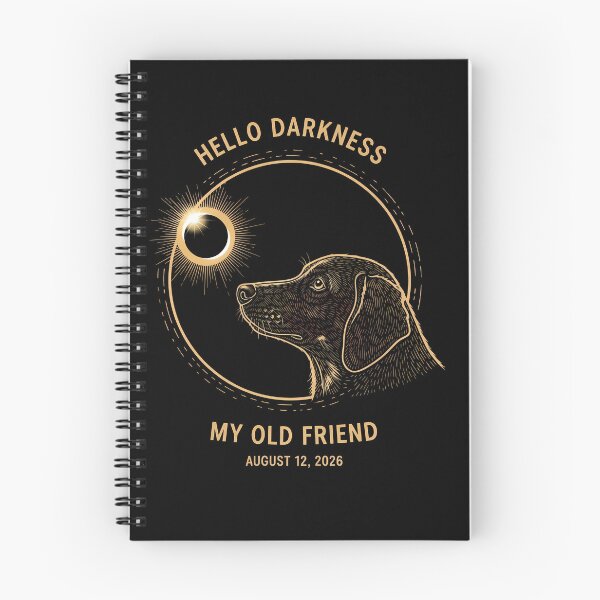 Item preview, hello darkness my old friend Total solar eclipse 2026 designed and sold by VividDripCo.