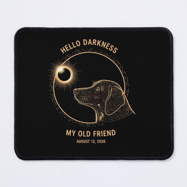Item preview, hello darkness my old friend Total solar eclipse 2026 designed and sold by VividDripCo.
