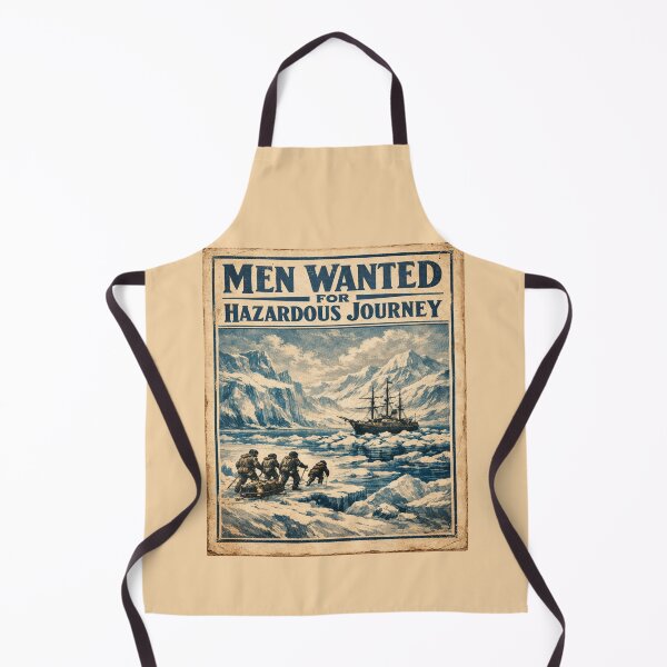 Item preview, Men Wanted for Hazardous Journey – Vintage Antarctic Expedition Poster | Shackleton Inspired Explorer Wall Art designed and sold by Globalcitytees.