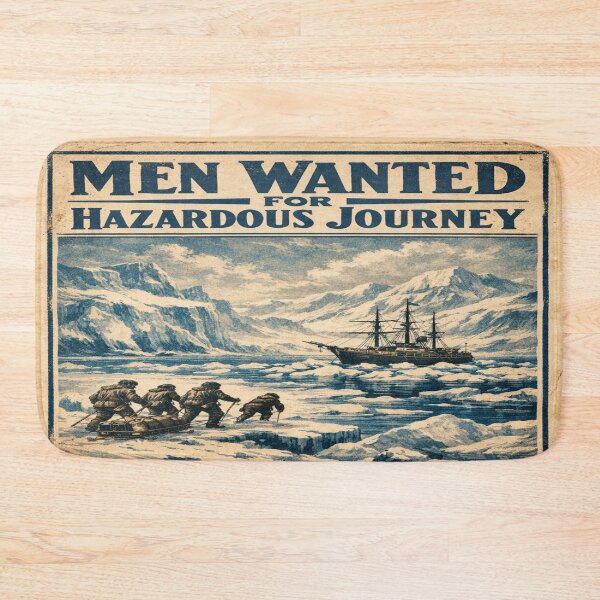 Item preview, Men Wanted for Hazardous Journey – Vintage Antarctic Expedition Poster | Shackleton Inspired Explorer Wall Art designed and sold by Globalcitytees.