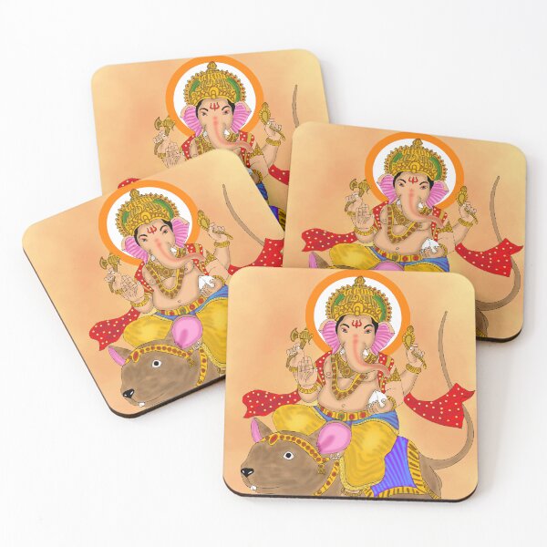 Item preview, Sacred Lord Ganesha Illustration – Hindu God Artistic Design designed and sold by Harshit_Digital_Arts.