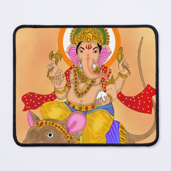 Item preview, Sacred Lord Ganesha Illustration – Hindu God Artistic Design designed and sold by Harshit_Digital_Arts.
