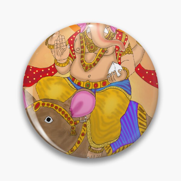 Item preview, Sacred Lord Ganesha Illustration – Hindu God Artistic Design designed and sold by Harshit_Digital_Arts.