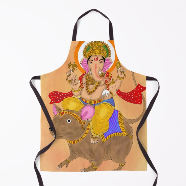 Item preview, Sacred Lord Ganesha Illustration – Hindu God Artistic Design designed and sold by Harshit_Digital_Arts.