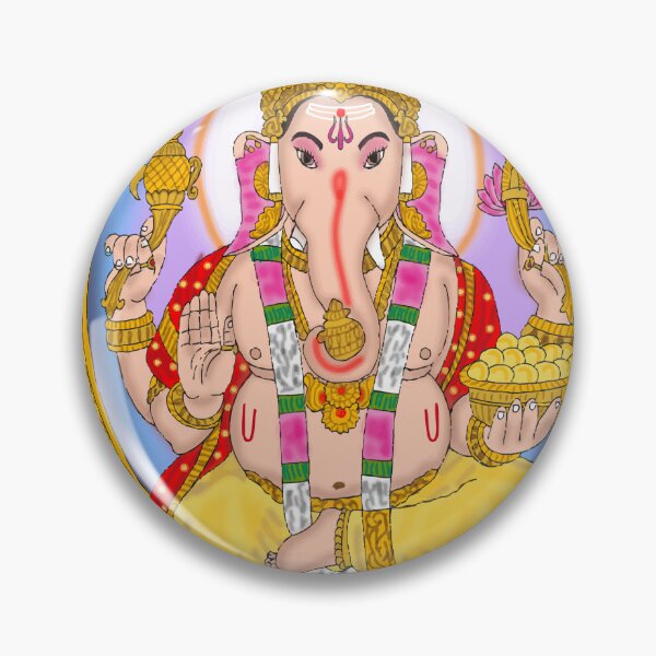 Item preview, Lord Ganesha Spiritual Artwork – Symbol of Wisdom and Prosperity designed and sold by Harshit_Digital_Arts.
