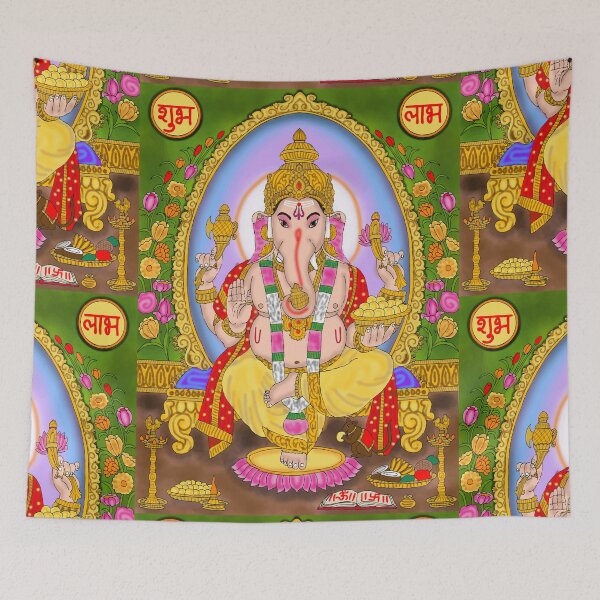 Item preview, Lord Ganesha Spiritual Artwork – Symbol of Wisdom and Prosperity designed and sold by Harshit_Digital_Arts.