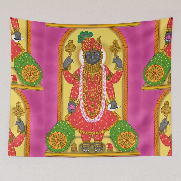 Item preview, Lord Dwarikadhish Krishna Art – Divine Dwarka Inspired Illustration designed and sold by Harshit_Digital_Arts.