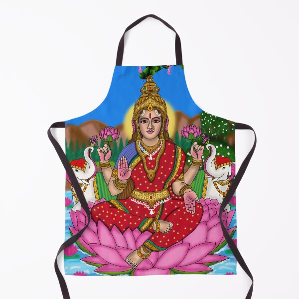 Item preview, Gaja Lakshmi Goddess Art – Sacred Hindu Prosperity Illustration designed and sold by Harshit_Digital_Arts.