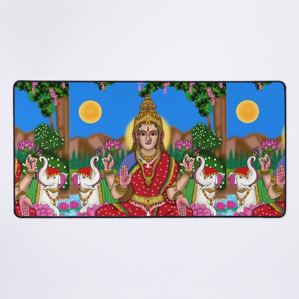 Item preview, Gaja Lakshmi Goddess Art – Sacred Hindu Prosperity Illustration designed and sold by Harshit_Digital_Arts.