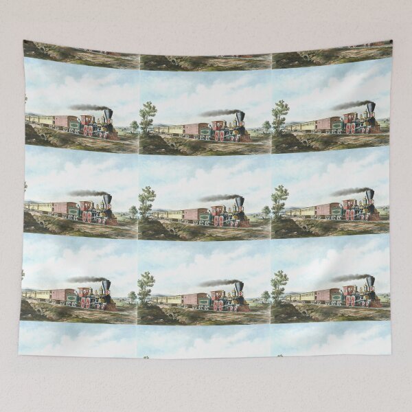 Item preview, Vintage American Railroad Art - The Express Train - Lithograph designed and sold by karwilberevivalcollection.