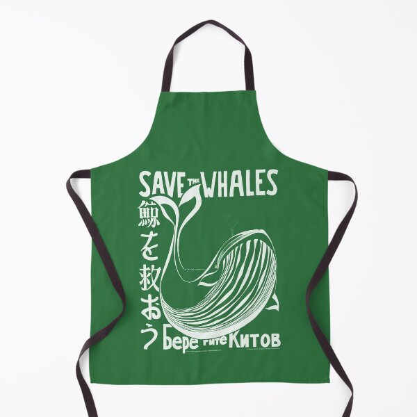 Item preview, Save the whales green vintage poster art. designed and sold by paulo silveira.