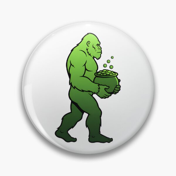 Item preview, Bigfoot Pot of Gold Lucky Silhouette designed and sold by Kvarny.
