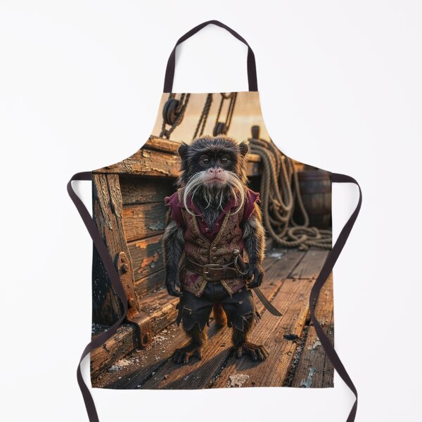 Item preview, Emperor Tamarin Monkey Pirate Rules the Waves designed and sold by Tridentulus.