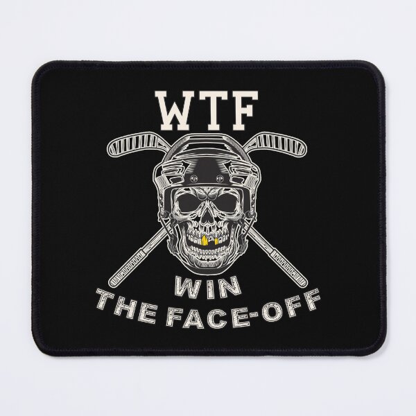 Item preview, WTF Win The Face-Off Hockey Skull Funny Sarcasm designed and sold by Oaks Creations.