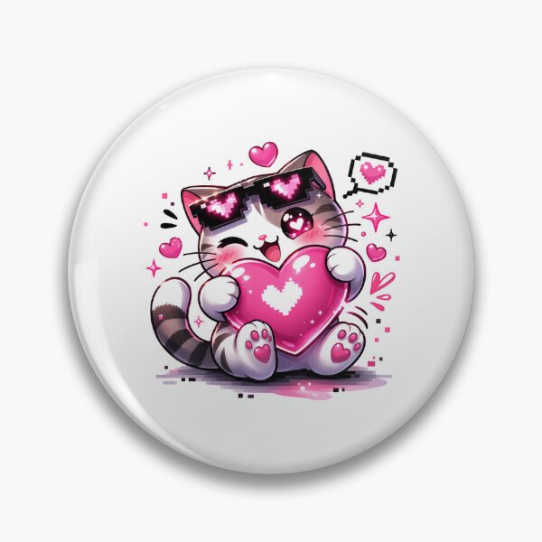 Aperçu de l'œuvre Pixel Kitty Love créée et vendue par Style-X.