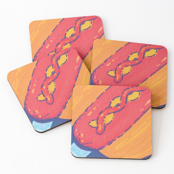Item preview, Hotdog Stamp designed and sold by spacedogclaire.