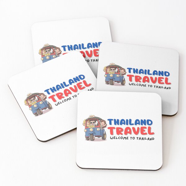 Item preview, Cute Thailand Travel Tuk Tuk – Welcome Thailand Cartoon Illustration designed and sold by Beeform.