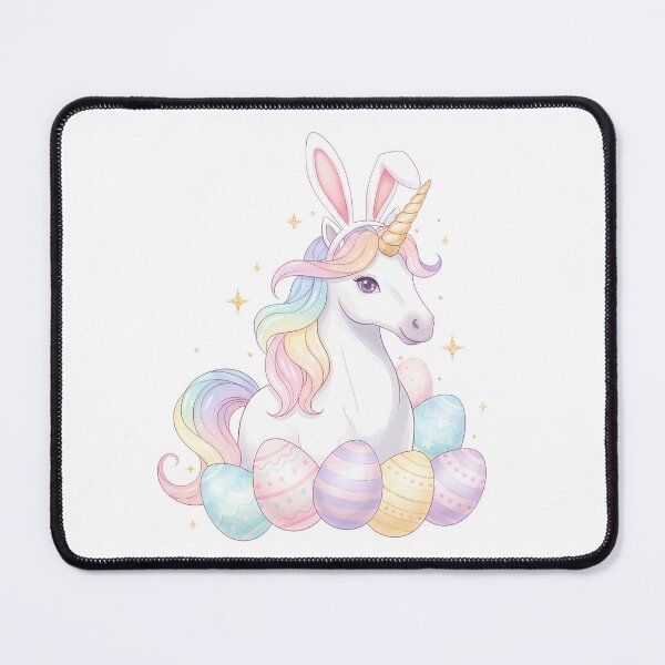 Item preview, Magical Unicorn Bunny - Pastel Rainbow Easter designed and sold by Kvarny.