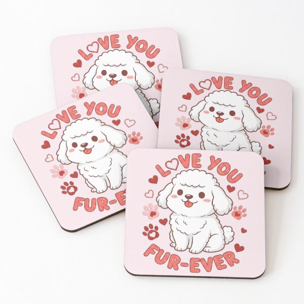 Item preview, Valentine's Day Puppy Poodle designed and sold by FloreDreamStudio.