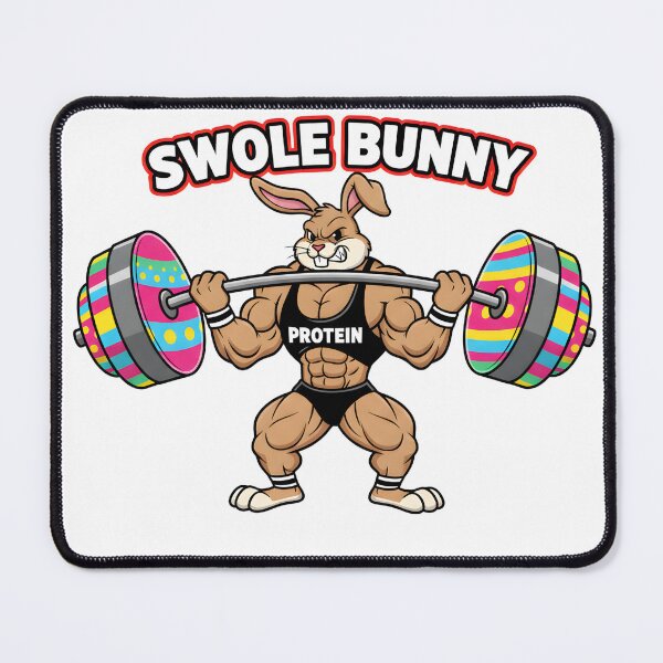 Item preview, Swole Bunny - Funny Easter Gym Lifting designed and sold by Kvarny.