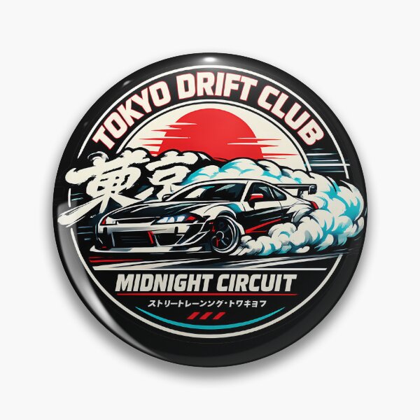 Item preview, Tokyo Drift Club Midnight Circuit Shirt JDM Drift Car Japanese Street Racing Graphic Tee designed and sold by VaporTokyo.