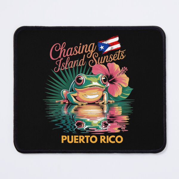 Item preview, Puerto Rico Coquí Chasing Island Sunsets Tropical Nature, Boricua Vibes designed and sold by Nzgiftsandmore.